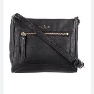 NWT Kate Spade Briar Lane Deni Black Leather Crossbody Bag